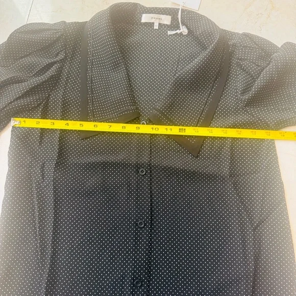 Frame Silk black and white Polka Dot Sailor Mini Dress size S - Picture 10 of 13